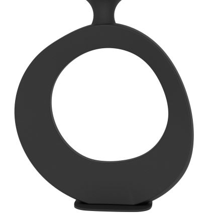 Eglo - Pöytävalaisin 1xE27/60W/230V 52,5 cm musta/kerma