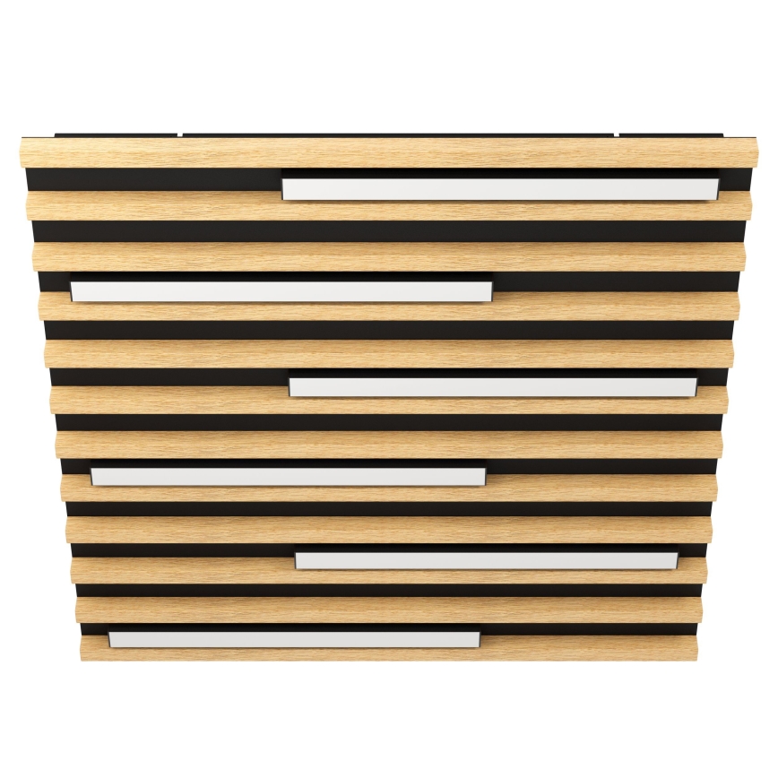 Eglo - Himmennettävä LED-kattovalaisin 6xLED/8,5W/230V 3000K 57,5x57,5 cm ruskea