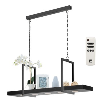 Eglo 39348 - LED RGB Himmennettävä kattokruunu ketjussa CALAMONA 5xLED/6W/230V + kauko-ohjaus