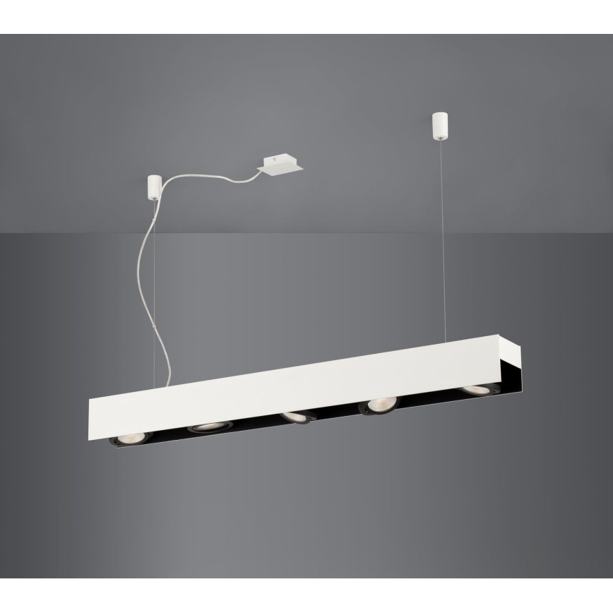 Eglo 39372 - Himmennettävä LED-kattokruunu narussa BADALONA 5xLED/5,4W/230V