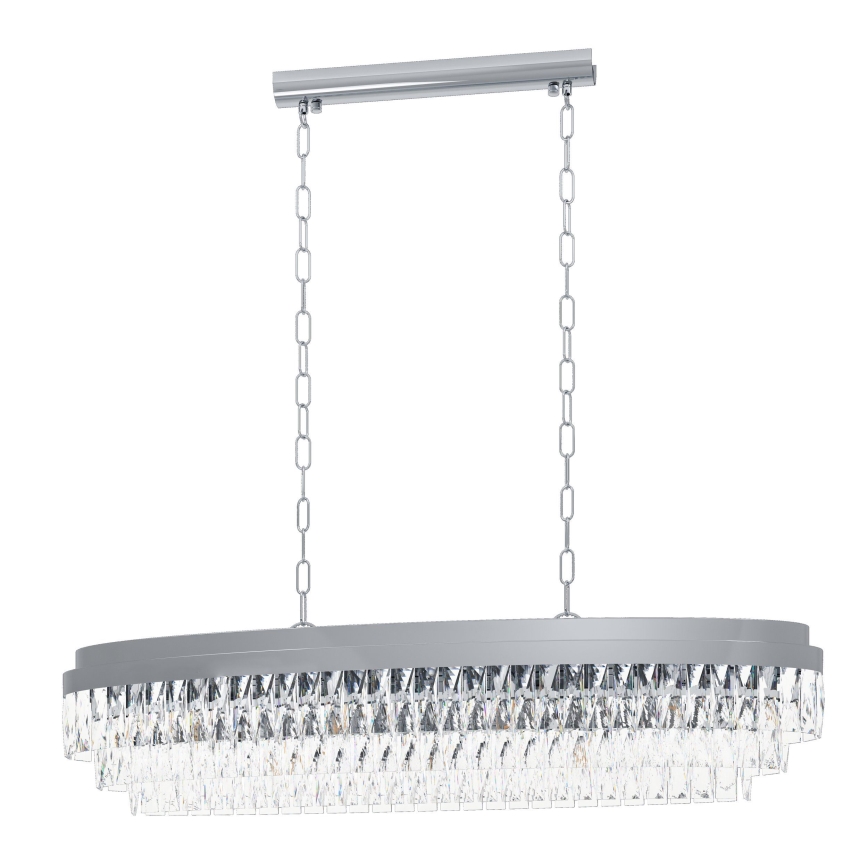 Eglo - Kattokruunu ketjulla 13xE14 / 40W / 230V kiiltävä kromi