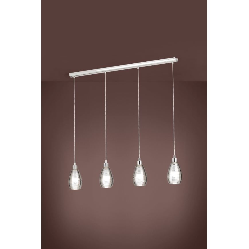 Eglo 39504 - Kattokruunu narulla SIRACUSA 4xE27/60W/230V