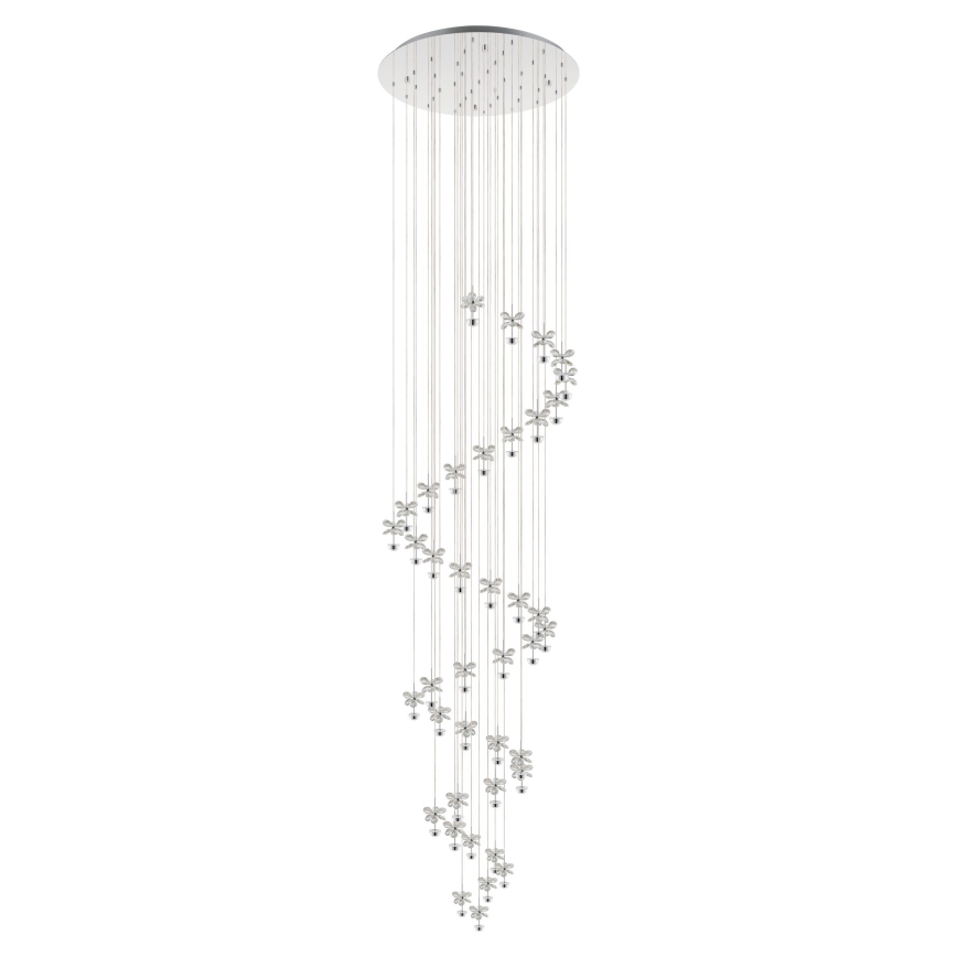 Eglo - LED-himmennettävä LED-kristallikruunu narussa 40xLED / 1,8W / 230V