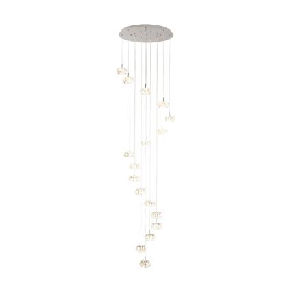 Eglo - LED himmennettävä kristallikattokruunu narussa 17xLED / 4,5W / 230V