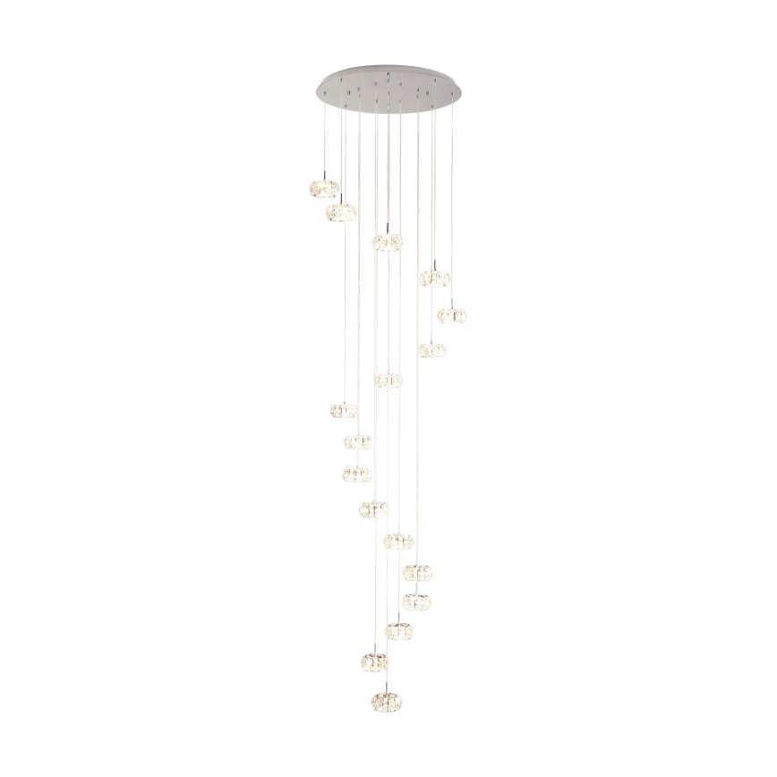 Eglo - LED himmennettävä kristallikattokruunu narussa 17xLED / 4,5W / 230V