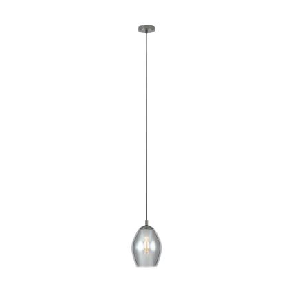 Eglo - Kattokruunu johdossa 1xE27/60W/230V savuinen