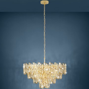 Eglo 39614 - Kattokruunu ketjulla CALMEILLES 10xE14 / 25W / 230V d. 78 cm
