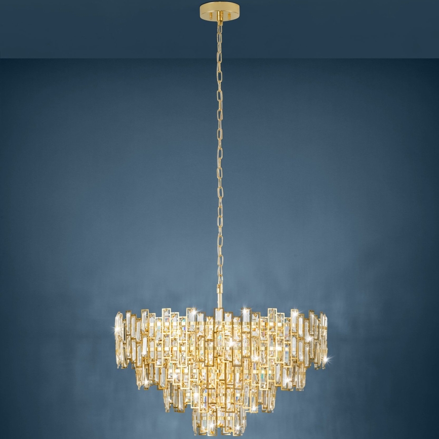 Eglo 39614 - Kattokruunu ketjulla CALMEILLES 10xE14 / 25W / 230V d. 78 cm