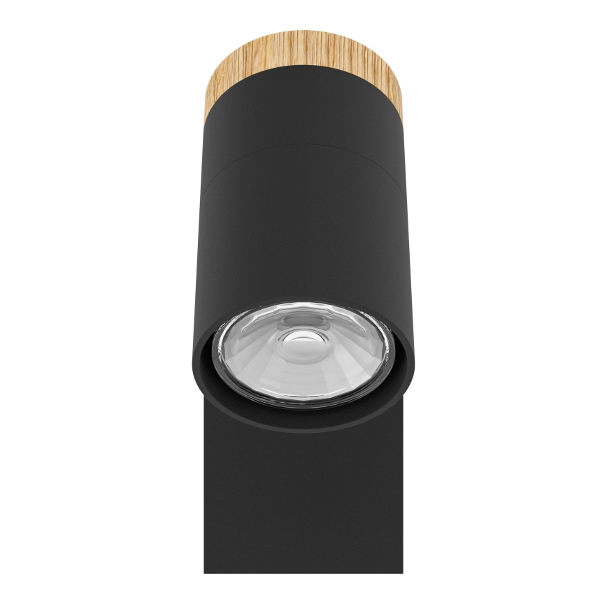 Eglo - LED-seinävalaisin 1xGU10/4,5W/230V 3000K musta/ruskea