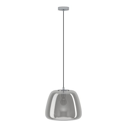 Eglo - Kattokruunu johdossa 1xE27/40W/230V halkaisija 35 cm savuinen