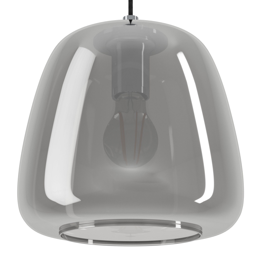 Eglo - Kattokruunu johdossa 1xE27/40W/230V halkaisija 26 cm savuinen