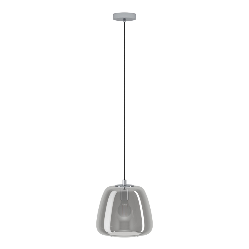 Eglo - Kattokruunu johdossa 1xE27/40W/230V halkaisija 26 cm savuinen