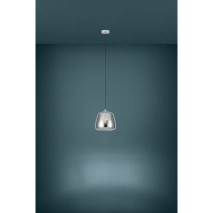 Eglo - Kattokruunu johdossa 1xE27/40W/230V halkaisija 26 cm savuinen
