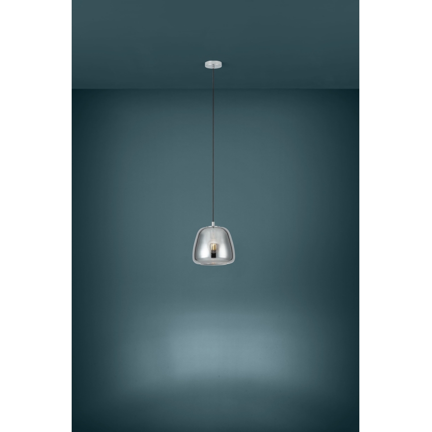 Eglo - Kattokruunu johdossa 1xE27/40W/230V halkaisija 26 cm savuinen