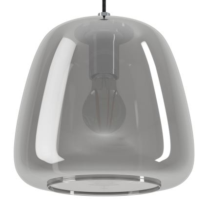 Eglo - Kattokruunu johdossa 3xE27/40W/230V savuinen