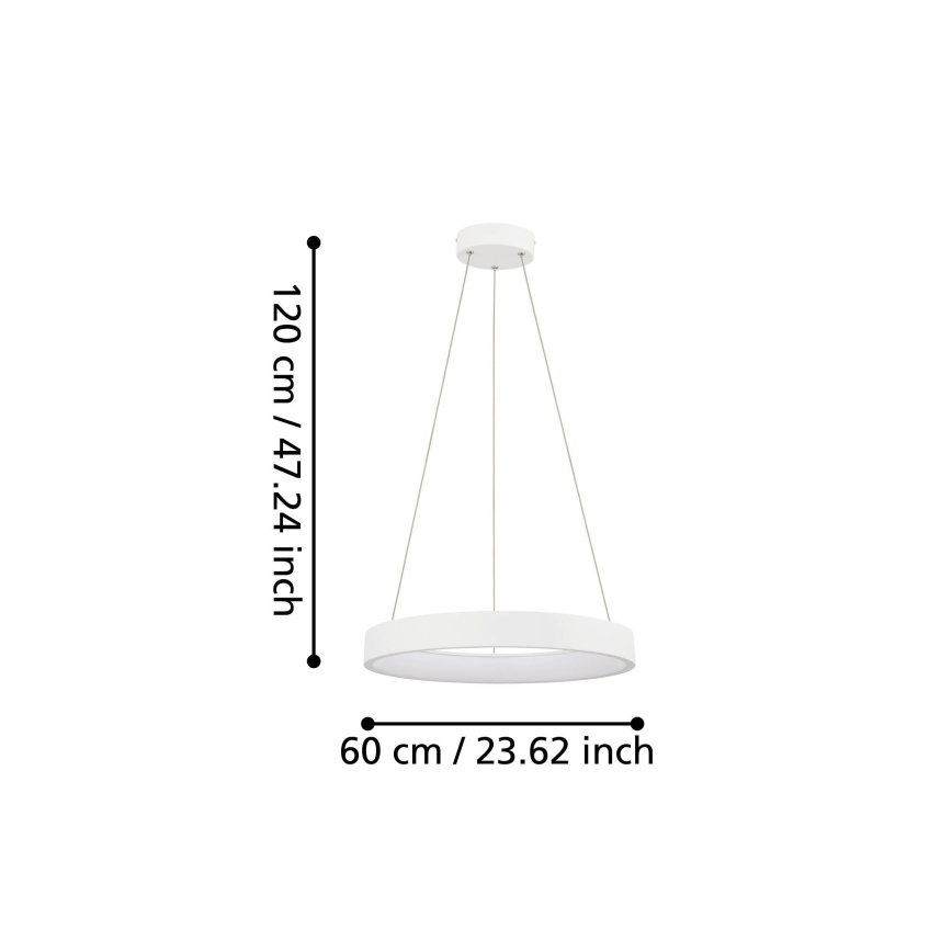 Eglo - LED-himmennettävä kattokruunu narussa LED / 34W / 230V