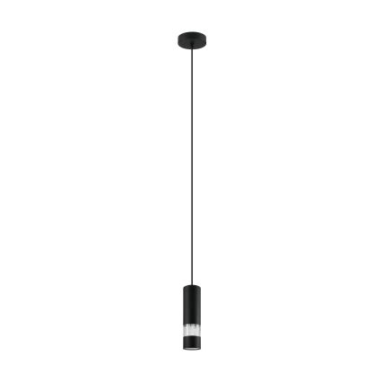 Eglo - LED-kattokruunu johdossa 1xGU10/4,6W/230V musta
