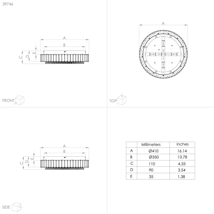 Eglo - LED-himmennettävä kattovalaisin LED / 23,5W / 230V