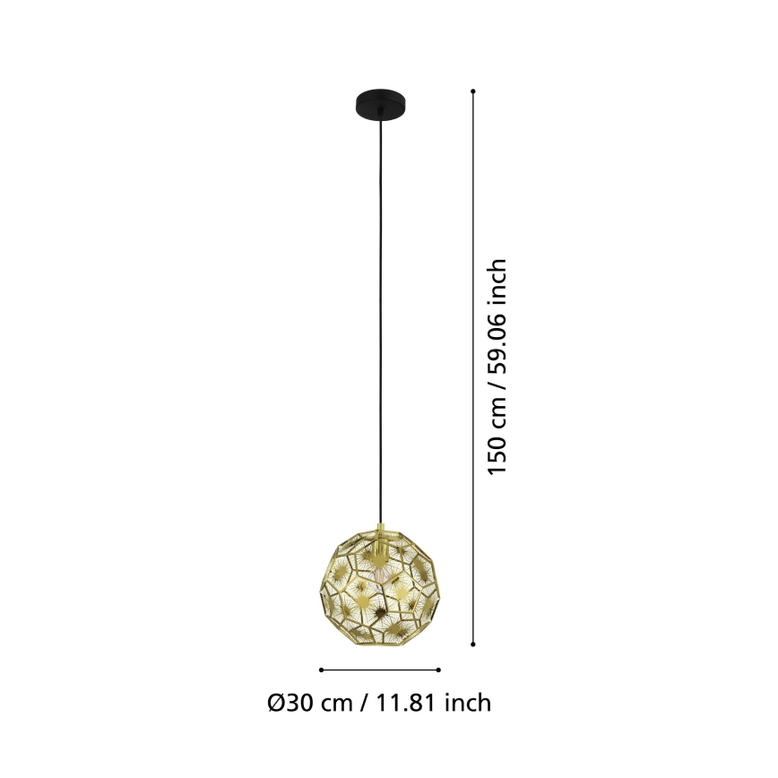 Eglo - Kattokruunu narussa 1xE27 / 60W / 230V d. 30 cm