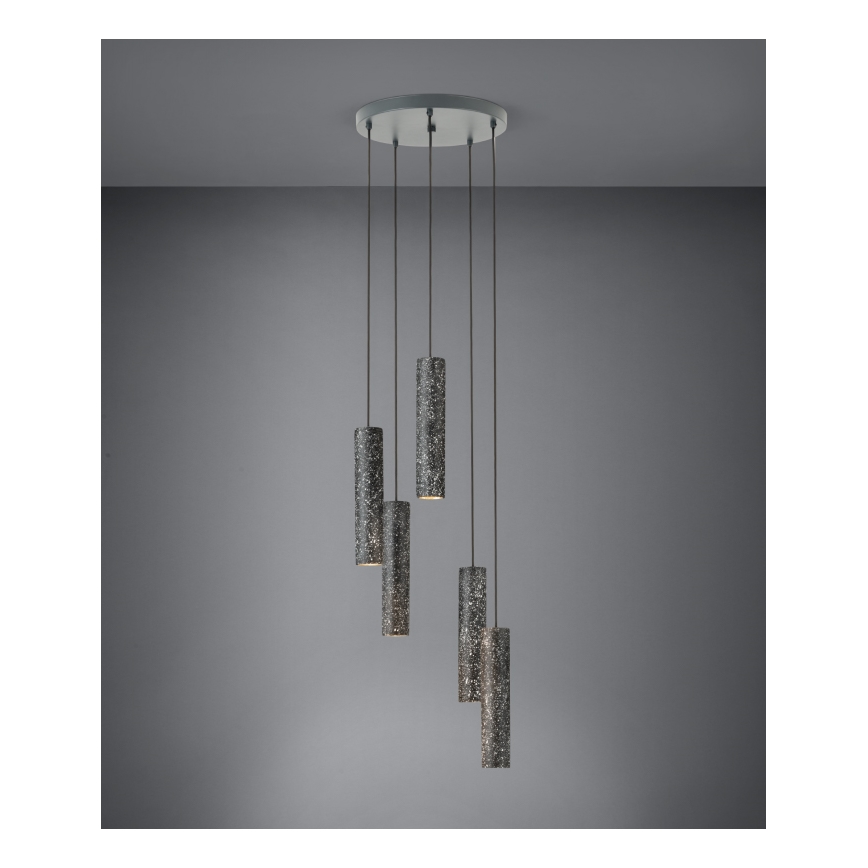 Eglo - LED-kattokruunu narussa 5xGU10 / 4,5W / 230V