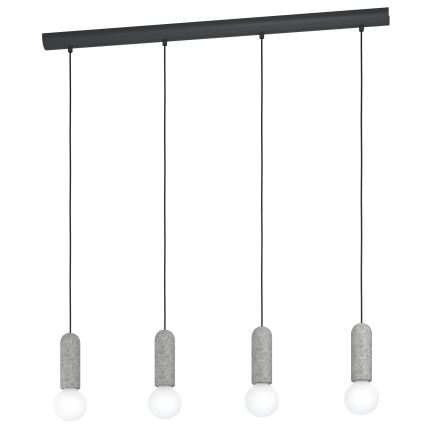 Eglo 39832 - Kattokruunu narulla GIACONECCHIA 4xE27/40W/230V