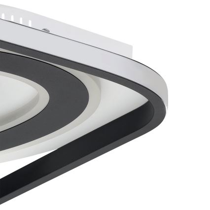 Eglo - Himmennettävä LED-kattovalaisin LED/21,5W/230V + LED/10,5W + LED/3W 3000-6500K musta + kauko-ohjaus