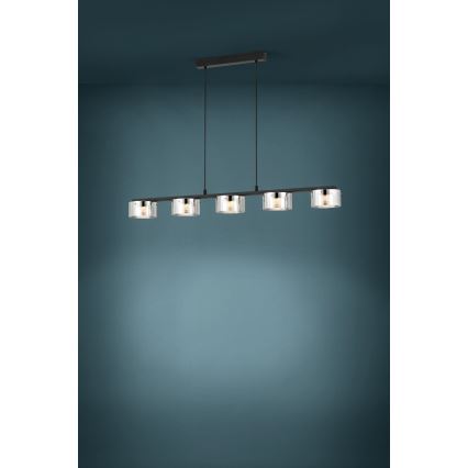 Eglo - LED-himmennettävä kattokruunu narussa 5xLED / 5,4W / 230V