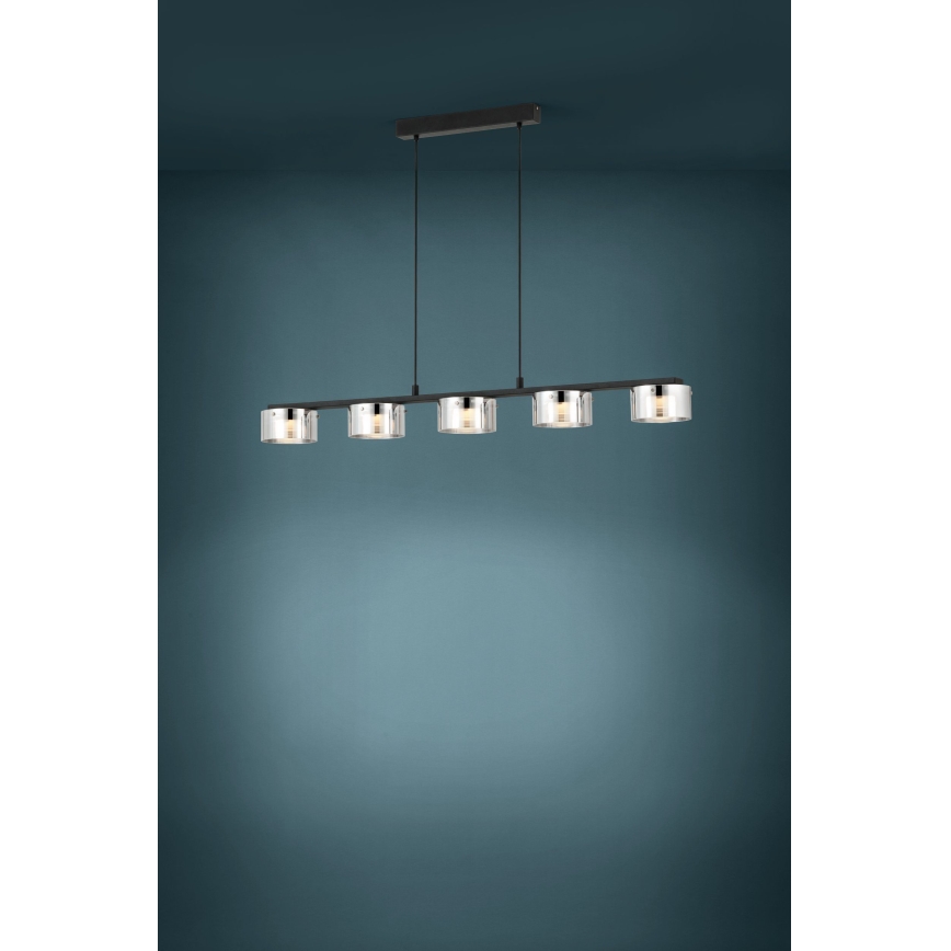 Eglo - LED-himmennettävä kattokruunu narussa 5xLED / 5,4W / 230V