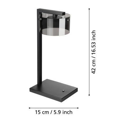 Eglo - LED-himmennettävä pöytävalaisin 1xLED / 7,2W / 230V