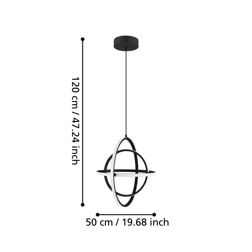 Eglo - LED-kattokruunu johdossa LED/38W/230V