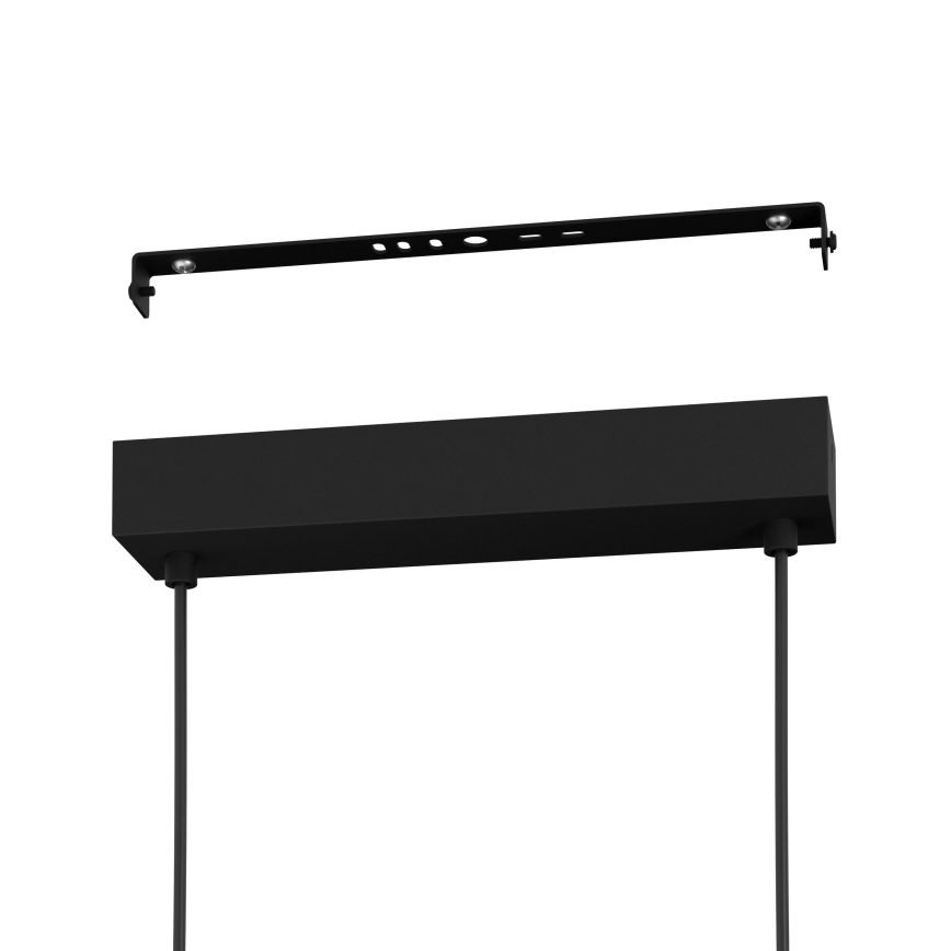 Eglo - Himmennettävä LED-kattokruunu johdossa LED/57,5W/230V 3000K musta + kauko-ohjaus