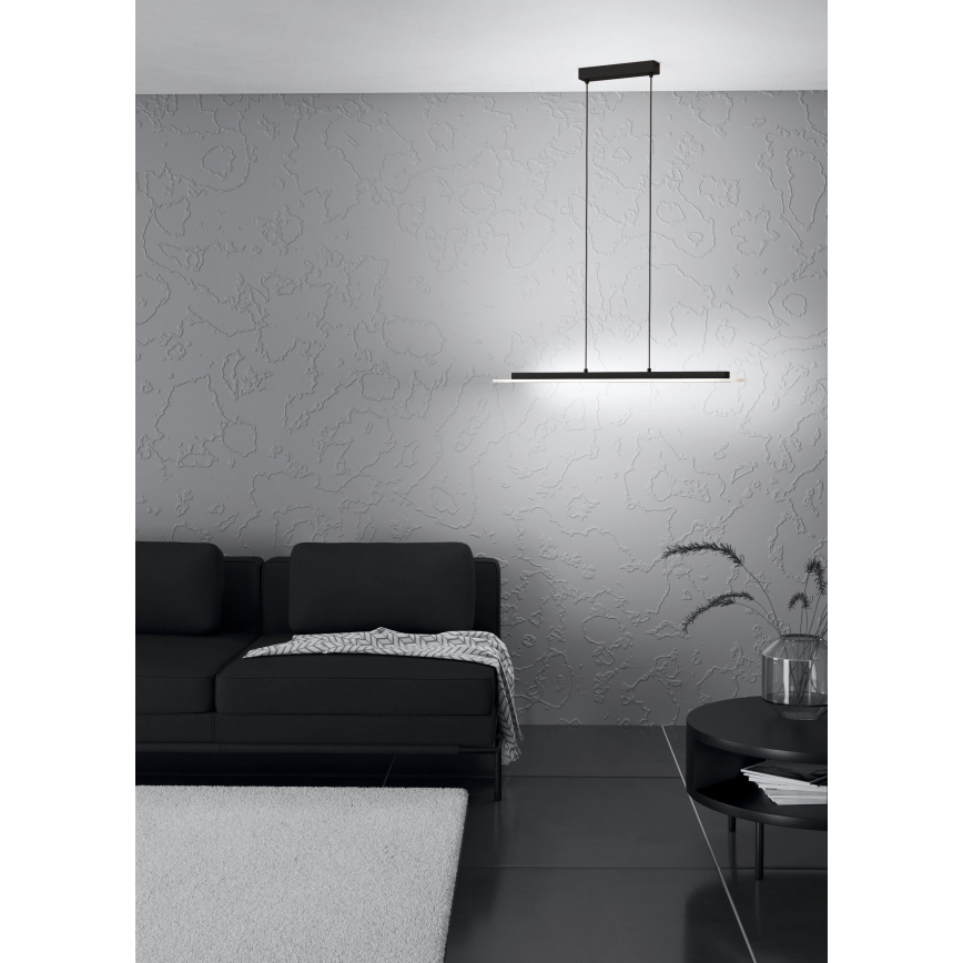 Eglo - Himmennettävä LED-kattokruunu johdossa LED/57,5W/230V 3000K musta + kauko-ohjaus