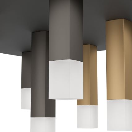 Eglo - Himmennettävä LED-kattovalaisin 9xLED/3,1W/230V 3000K antrasiitti/kulta