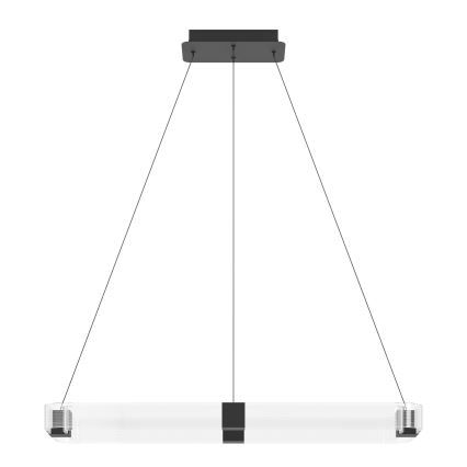 Eglo - Himmennettävä LED-kattokruunu johdossa LED/39,2W/230V 3000K musta