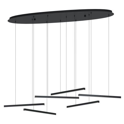 Eglo - Himmennettävä LED-kattokruunu johdossa 6xLED/8,4W/230V 3000K musta