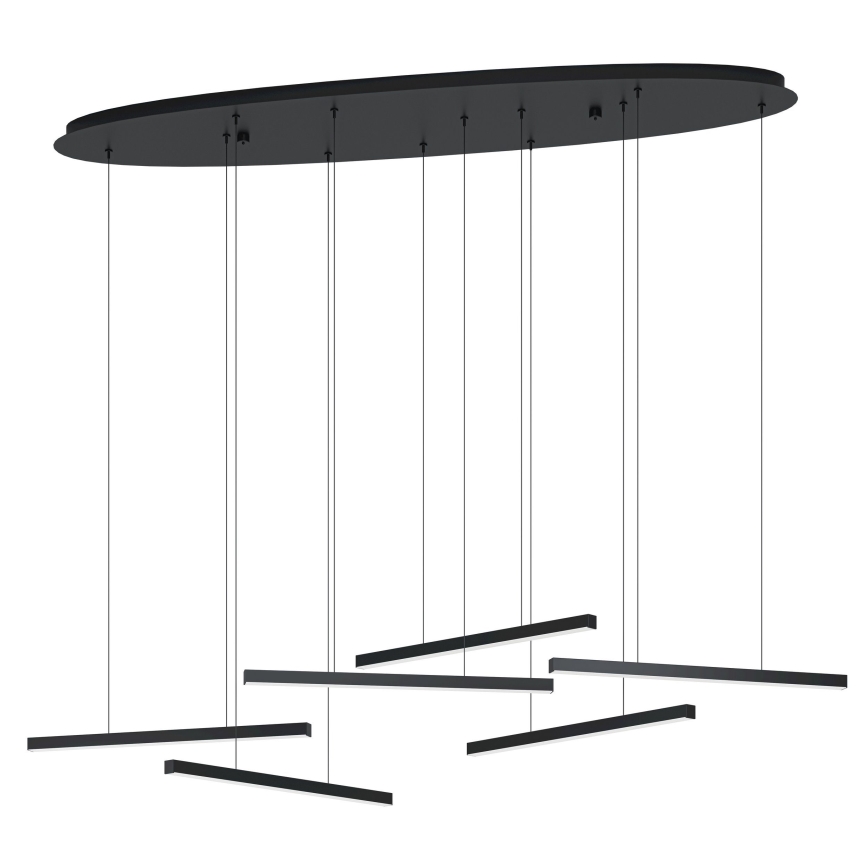 Eglo - Himmennettävä LED-kattokruunu johdossa 6xLED/8,4W/230V 3000K musta