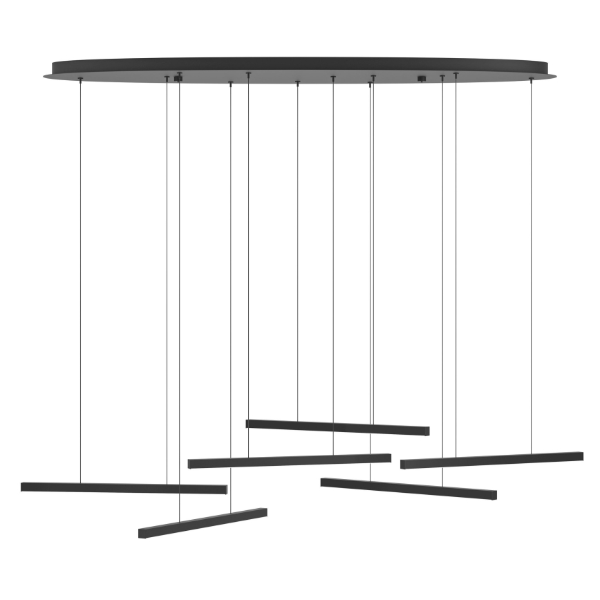 Eglo - Himmennettävä LED-kattokruunu johdossa 6xLED/8,4W/230V 3000K musta