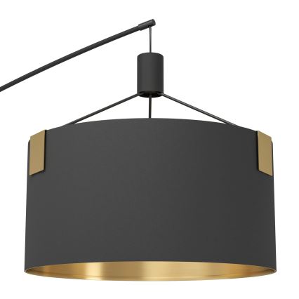 Eglo - Lattialamppu 3xE27/40W/230V musta/kulta
