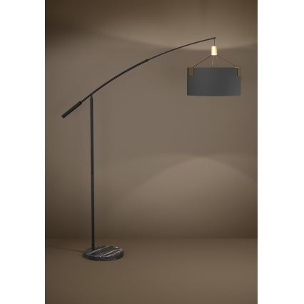 Eglo - Lattialamppu 3xE27/40W/230V musta/kulta