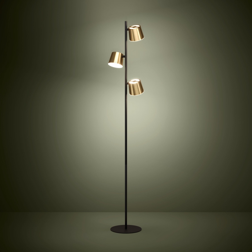 Eglo - LED-lattiavalaisin 3xGU10/4,6W/230V 3000K kulta