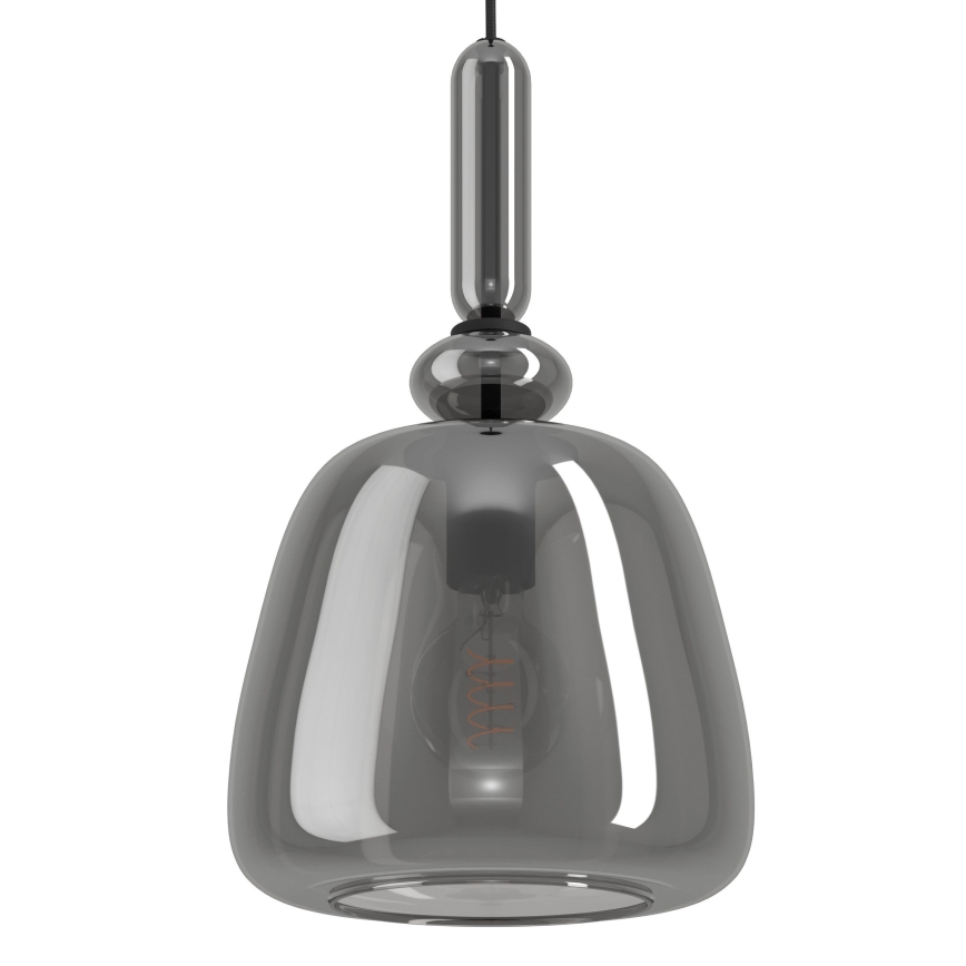 Eglo - Kattokruunu johdossa 1xE27/40W/230V savuinen