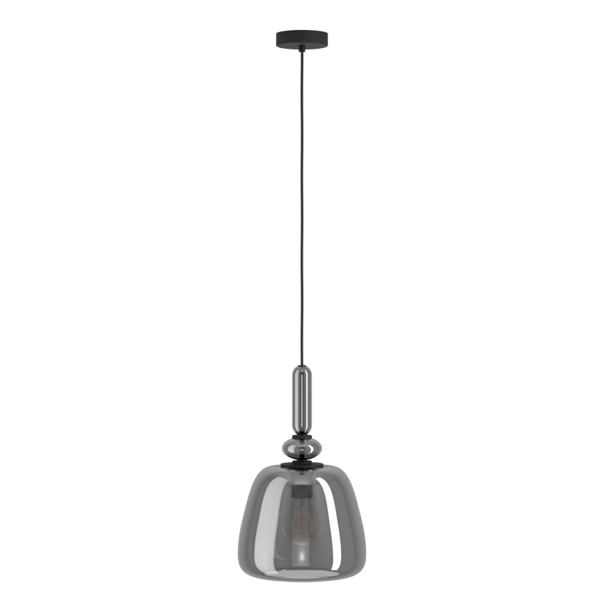 Eglo - Kattokruunu johdossa 1xE27/40W/230V savuinen