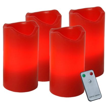 Eglo - SET 4x LED joulukoriste ADVENT 1xLED/0,18W/2xCR2032 + RC