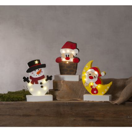 Eglo - LED-joulukoriste 6xLED/0,06W/2xAA Santa