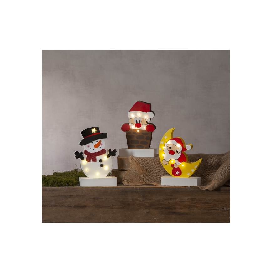 Eglo - LED-joulukoriste 6xLED/0,06W/2xAA Santa