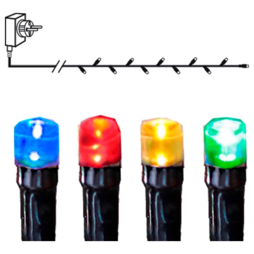 Eglo - LED Jouluketju ulkokäyttöön 80xLED 8m IP44 monivärinen