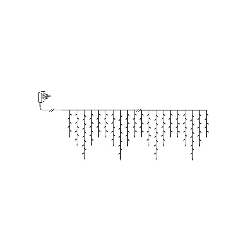 Eglo - LED-ulkojouluvalosarja 240xLED 6,4m lämmin valkoinen IP44