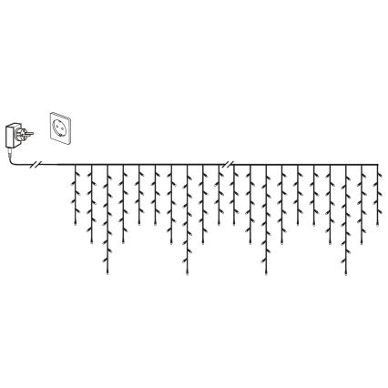 Eglo 410824 - LED-ulkojouluketju 480xLED/17x0,55m IP44 lämpimänvalkoinen