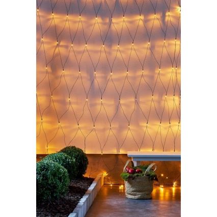 Eglo - LED ulkojouluketju GOLDEN 160xLED 2m IP44 lämmin valkoinen
