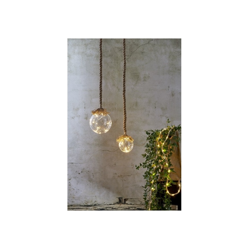 Eglo - LED-joulukoriste 15xLED/0,06W/3xAA